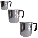 Ver imagem 1 de Kit Jogo Leiteira/fervedor Aluminio Extra 3 Pçs Cabo Baquelite