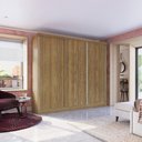 Ver mais imagens de Guarda-roupa Casal 100% Mdf Kappesberg 3 Portas de Correr 8 Gavetas