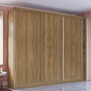 Ver imagem 1 de Guarda-roupa Casal 100% Mdf Kappesberg 3 Portas de Correr 8 Gavetas