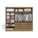 Ver imagem 3 de Guarda-roupa Casal 100% Mdf Kappesberg 3 Portas de Correr 8 Gavetas