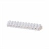 Conector de Barra, Plastico Pe, 4mm2 24a/250v, 12 Polos, Cor Branco, (1un) - 1