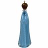 Escultura Santa Nossa Senhora de Fatima Decorativa em Murano Azul Bebe - 45x12cm - Escultura Decorat - 1
