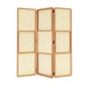 Biombo Ricco 3 Folhas Madeira com Palhinha Amêndoa - 3
