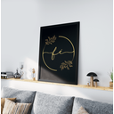 Ver imagem 5 de Kit 3 Quadros Moldura Preta 30x40cm Amor Fé e Gratidão