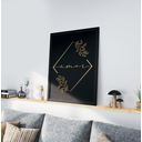 Ver imagem 4 de Kit 3 Quadros Moldura Preta 30x40cm Amor Fé e Gratidão