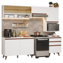 Ver imagem 4 de Armário de Cozinha Completa 250cm Branco Reims Madesa 10