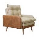 Ver imagem 4 de Poltrona Inglaterra com Puff Linho - Harpia Decor