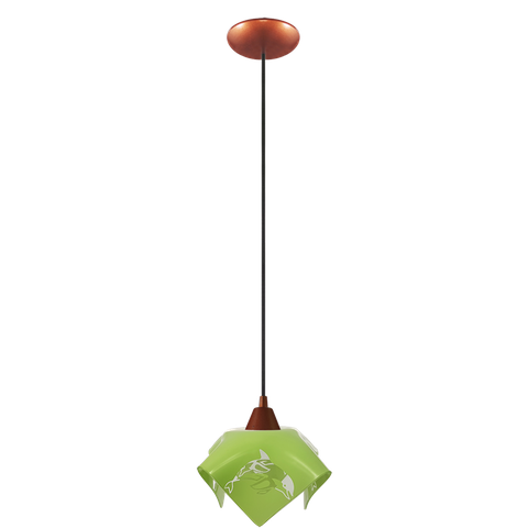 Pendente Moderno Quarto Infantil Papoula Golfinho Verde