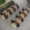 Ver imagem 1 de Estação de Trabalho 16 Lugares Noruega Office 16 Mesas 12 Armários Livreiro - Via Nossa - Off