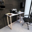 Ver imagem 1 de Escrivaninha Gamer Compact para Jogos Multifuncional Pinus