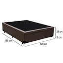 Ver imagem 4 de Cama Box Baú Viúva Sereneprime Sintético Marrom 128x188x44