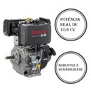 Ver imagem 4 de Motor a Diesel 4 Tempos 10cv Partida Manual Bd10.0exs Branco
