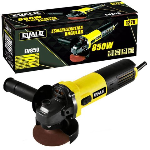 Esmerilhadeira Angular 4.1/2 POL 850W 115MM EV850 EVALD-110V