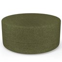 Ver imagem 1 de Puff Redondo Orgânico para Living 90cm Lola W01 Linho Verde - Lyam Decor