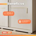 Ver mais imagens de Guarda Roupas Casal 2 Portas de Correr com Espelho Interno 6 Gavetas 100% MDF Clara