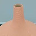 Ver imagem 3 de Vaso Decorativo Enfeite Planta Aparador Garrafa Cerâmica 20x18x18cm Pêssego