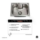 Ver imagem 5 de Kit Tanque Aço Inox e Cuba para Cozinha Nawa Pingoo.casa