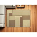 Ver imagem 3 de Tapete Sisal Sala Quarto Antiderrap. 2,00x2,50 Marrom S-632