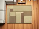 Ver imagem 3 de Tapete Sisal Sala Quarto Antiderrap. 2,00x2,50 Marrom S-632