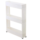 Ver imagem 5 de Carrinho Organizador para Cantos Estreitos Lateral de Fogão - Branco