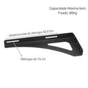 Ver imagem 7 de Par Mão Francesa Suporte Ar Condicionado 45x20cm Oblongos