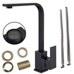Torneira Luxo Monocomando 360 Graus Cozinha Banheiro Bancada Mesa Pia Aerador Misturador Agua Quente - 6