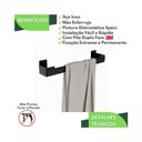 Ver imagem 7 de Porta Toalha Rosto com Adesivo Suporte Banheiro Preto F.elg