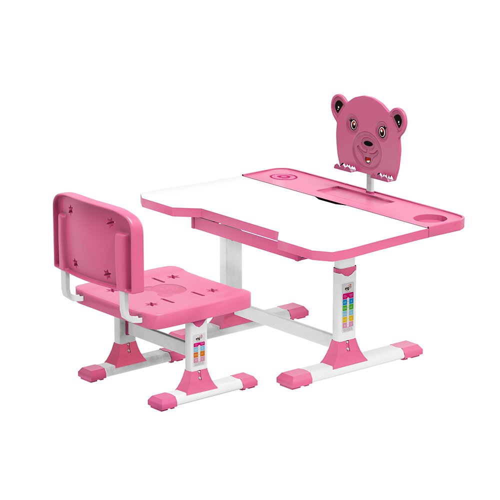 Mesa e Cadeira Infantil Estudo e Desenho Br/rs B190pk - Elg