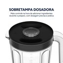 Ver imagem 2 de Liquidificador Oster OLIQ450-127 1100W 3,3L Preto 5 Velocidades 110V