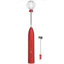 Ver imagem 1 de Misturador Bebidas Ovos Mini Mixer Fuê Portátil Elétrico Recarregável Q-2502 - Vermelho
