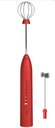 Ver imagem 1 de Misturador Bebidas Ovos Mini Mixer Fuê Portátil Elétrico Recarregável Q-2502 - Vermelho