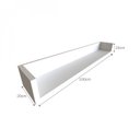 Ver imagem 5 de Escrivaninha Mesa Escritório com Prateleira Suspensa Helen 100cm Bramov Branco