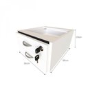 Ver imagem 3 de Escrivaninha Mesa Escritório com Prateleira Suspensa Helen 100cm Bramov Branco