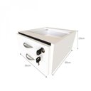 Ver imagem 3 de Escrivaninha Mesa Escritório com Prateleira Suspensa Helen 100cm Bramov Branco