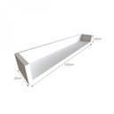 Ver imagem 5 de Escrivaninha Mesa Escritório com Prateleira Suspensa Helen 100cm Bramov Branco