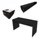 Ver imagem 2 de Escrivaninha Mesa Escritório com Prateleira Suspensa Helen 100cm Bramov Preto