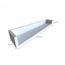 Ver imagem 5 de Escrivaninha Mesa Escritório com Prateleira Suspensa Helen 100cm Bramov Cinza Cristal