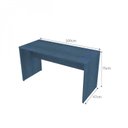 Ver imagem 4 de Escrivaninha com Prateleira Suspensa Helen 100cm Bramov Azul