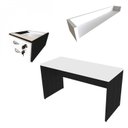 Ver imagem 2 de Escrivaninha Mesa Escritório 100cmx47cm 15mm