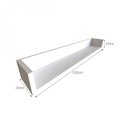 Ver imagem 5 de Escrivaninha Mesa Escritório 100% MDF 100CMX47CM 2 Gavetas 100cm Preto e Branca