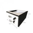 Ver imagem 3 de Escrivaninha Mesa Escritório 100% MDF 100CMX47CM 2 Gavetas 100cm Preto e Branca