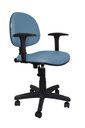 Ver imagem 1 de Cadeira Giratoria Zeus Executiva Back System - Couro Sintetico Corano - Azul Claro