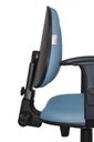 Ver imagem 3 de Cadeira Giratoria Zeus Executiva Back System - Couro Sintetico Corano - Azul Claro