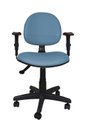 Ver imagem 2 de Cadeira Giratoria Zeus Executiva Back System - Couro Sintetico Corano - Azul Claro