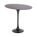 Ver imagem 1 de Mesa Saarinen Lateral Oval São Gabriel 57x38cm - Base Preta