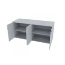 Ver imagem 5 de Escrivaninha Mesa Escritório 100cmx47cm com Armário Baixo 4 Portas 25mm