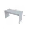 Escrivaninha Mesa Escritório 100cmx47cm com Armário Baixo 4 Portas 25mm - 3