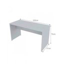 Ver imagem 3 de Escrivaninha Mesa Escritório 100CMX47CM com Armário Baixo 4 Portas 100cm Branca