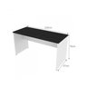 Escrivaninha Mesa Escritório 100cmx47cm com Armário Baixo 4 Portas 25mm - 3