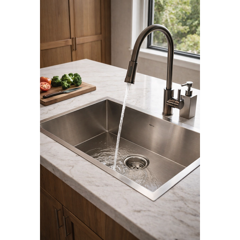 Cuba Gourmet Pia Aço Inox 304 Cozinha Profissional 50x40cm Cozix